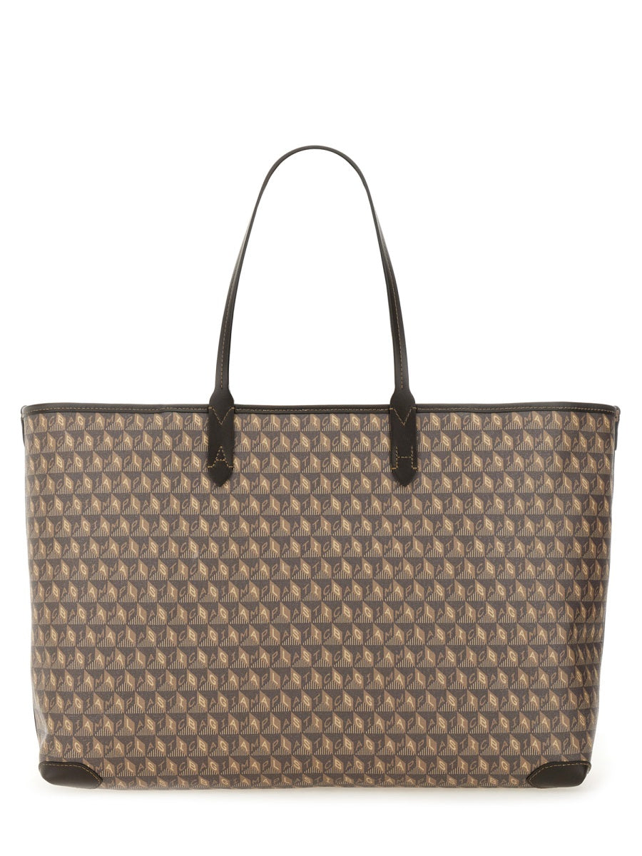 ANYA HINDMARCH Eco Leather Canvas Tote Handbag