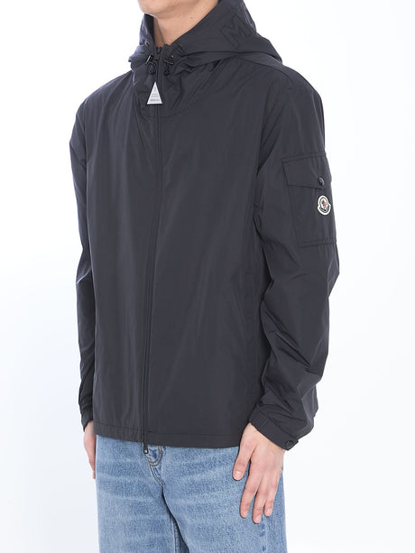 MONCLER Waterproof Jacket with Adjustable Hood for Men