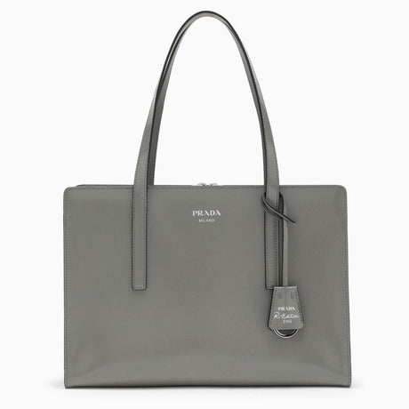 PRADA Medium Marble-Colored Brushed Leather Handbag