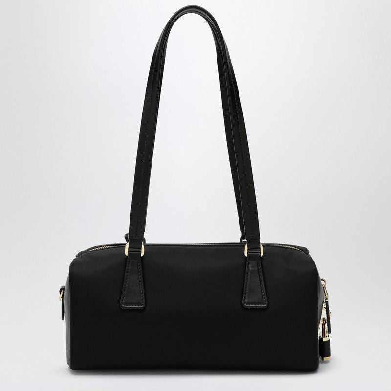 PRADA Medium Black Re-Nylon and Leather Top Case