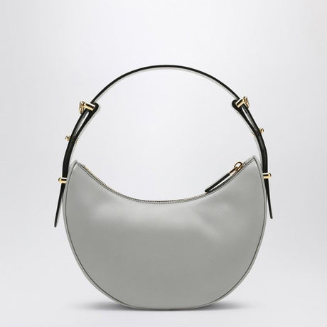 PRADA Light Grey Leather Arqué Handbag