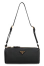 PRADA Pebbled Calfskin Shoulder Handbag with Top Zippered Closure - 22 cm