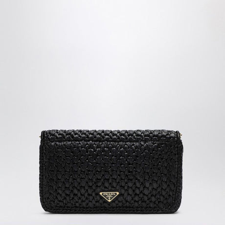 PRADA Chic Crochet Mini Shoulder Handbag with Logo