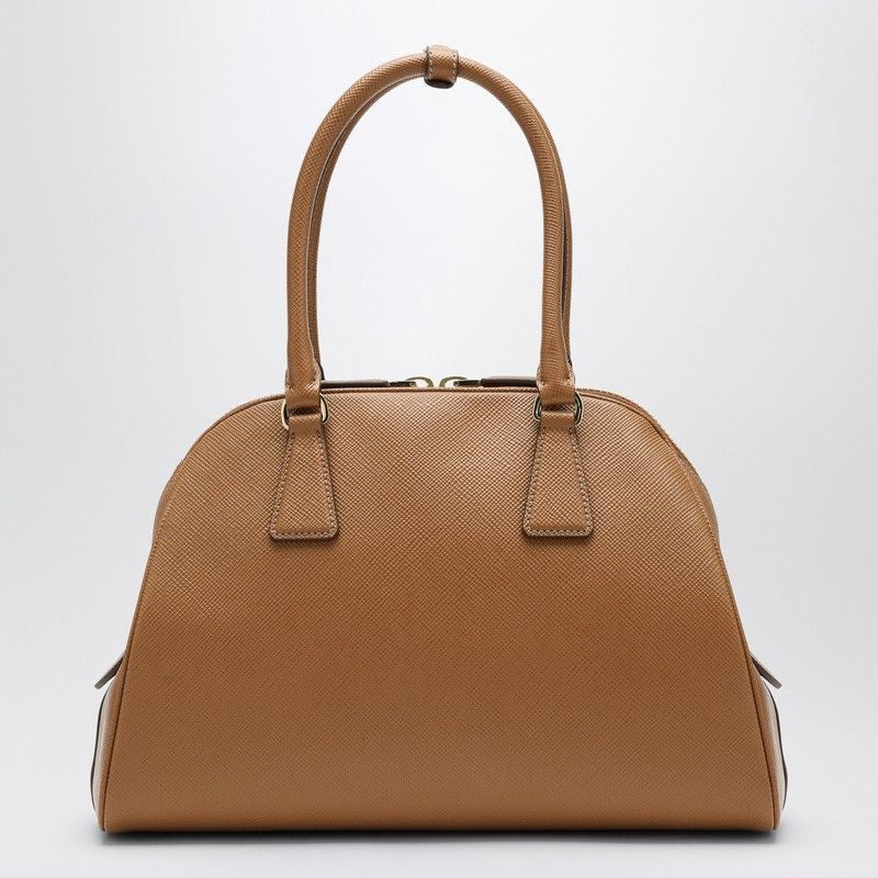 PRADA Medium Caramel Saffiano Handbag