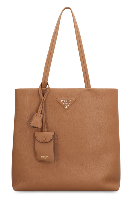 PRADA Smooth Leather Tote Handbag - 35cm x 34cm x 9cm