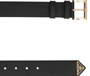 PRADA Elegant Leather Belt - Width: 3.5 cm