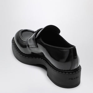 PRADA Elegant Loafers for Women with Rubber Sole