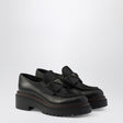 PRADA Brushed Leather Moccasin Loafers for Women