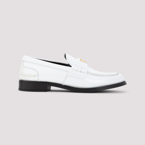 PRADA 100% Leather Women's Moccasin Loafers