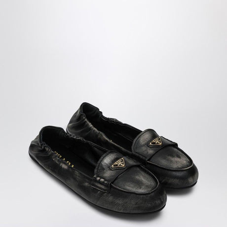 PRADA Vintage Effect Nappa Leather Moccasins for Women - SS25