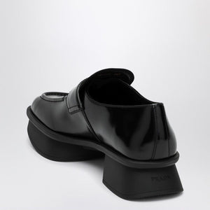 PRADA Brushed Leather Moccasins for Women - SS25 Collection