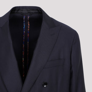 ETRO Classic Men's Jacket in 100% Virgin Wool