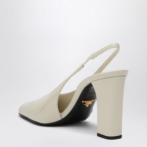 PRADA Patent Leather Slingback Pumps with High Heel