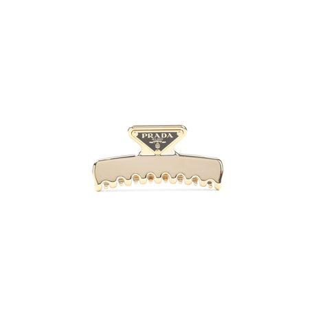 PRADA Chic Brass Hair Clip for Women - Perfect for SS25