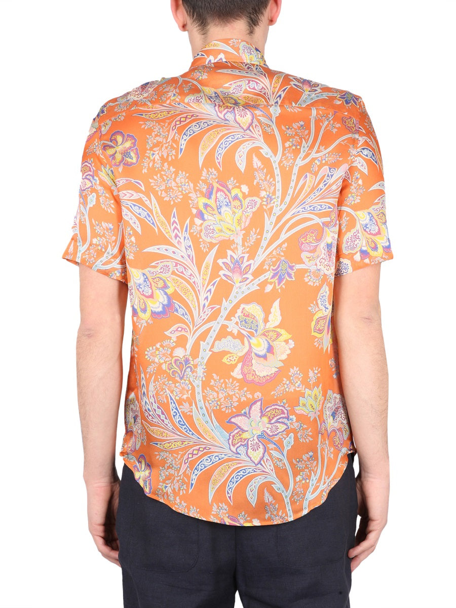 ETRO Floral Print Mini Shirt for Men