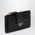 PRADA Mini Saffiano Leather Card Holder