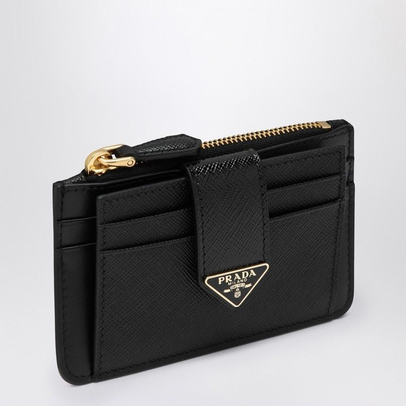 PRADA Mini Saffiano Leather Card Holder