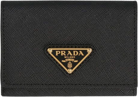 PRADA Mini Saffiano Leather Wallet