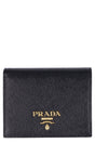 PRADA Mini Black Saffiano Leather Wallet