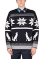 ETRO Men's Virgin Wool Sweater with Inlaid Pattern