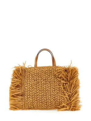 ETRO Raffia Tote Handbag