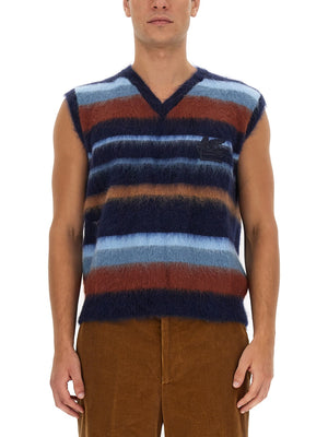 ETRO Modern Regular Fit Vest with Stripe Pattern - Size L