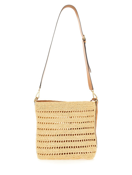 ETRO Mini Perforated Raffia Crossbody Handbag