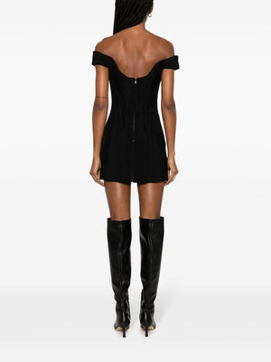 MUGLER Off-Shoulder Corset-Style Mini Dress