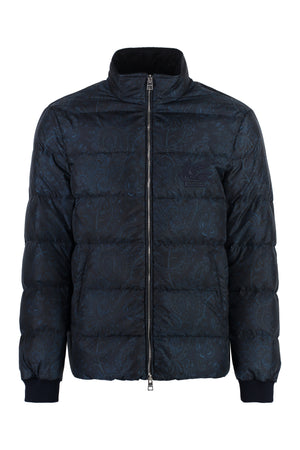 ETRO Techno-Nylon Down Jacket - Lightweight & Stylish