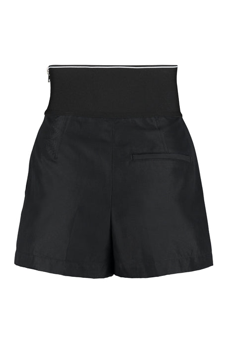 ALEXANDER WANG Techno Fabric Shorts with Elastic Waistband