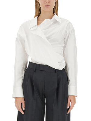 ALEXANDER WANG Draped Shirt - Regular Fit Size 2