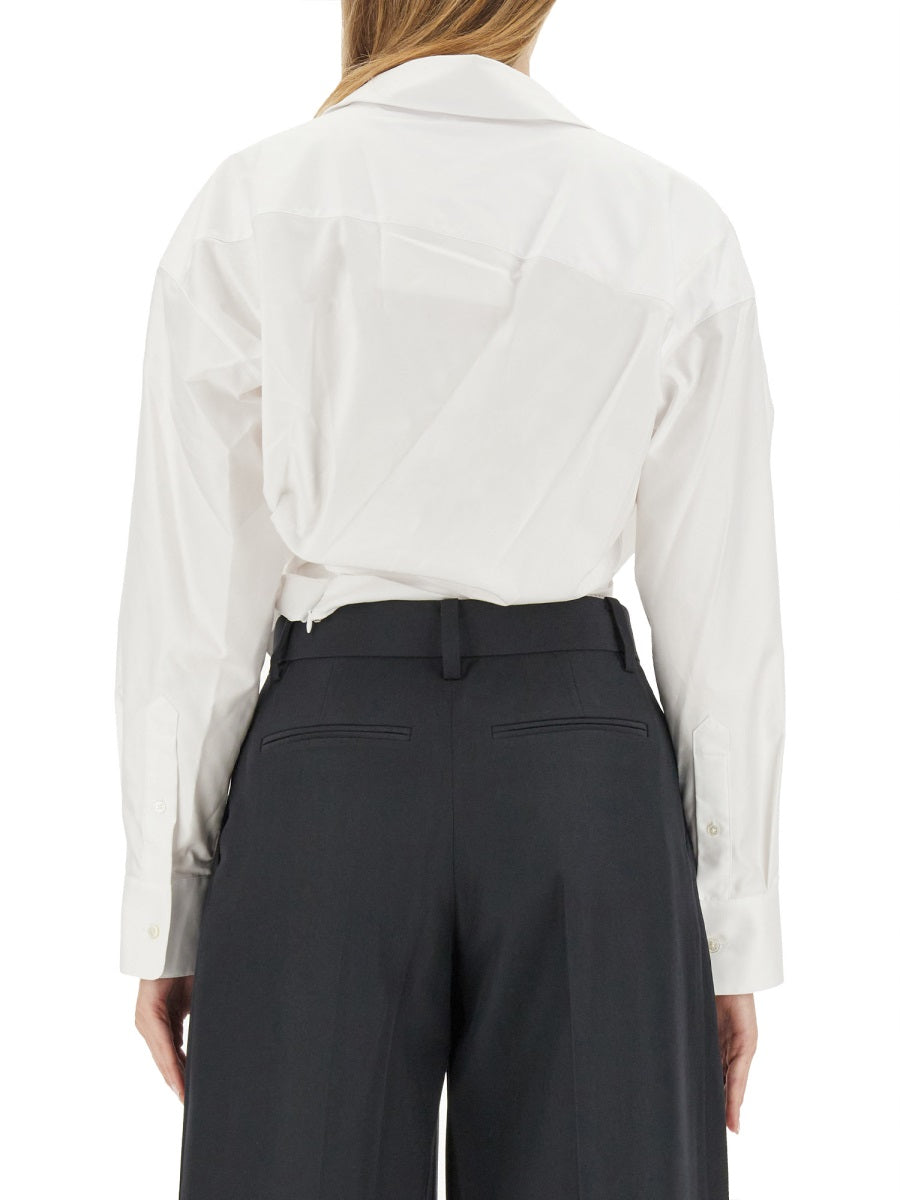 ALEXANDER WANG Draped Shirt - Regular Fit Size 2