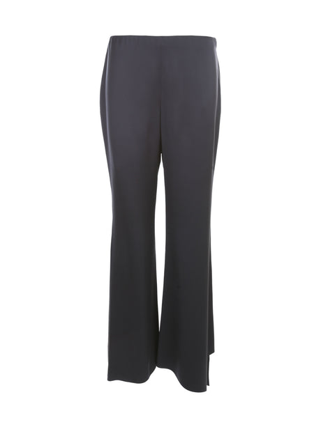 GIORGIO ARMANI Satin Asymmetrical Bottom Pants