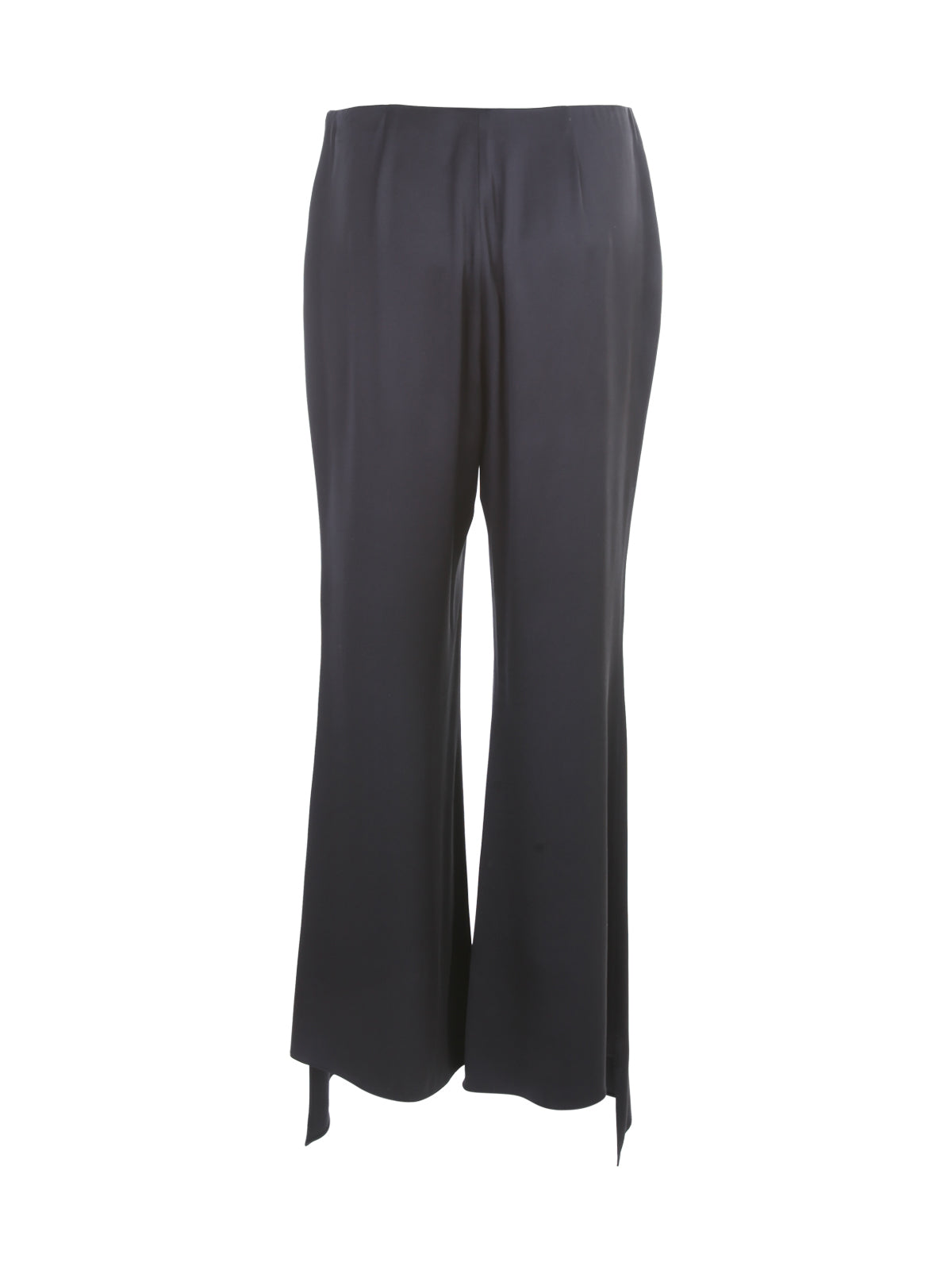 GIORGIO ARMANI Satin Asymmetrical Bottom Pants