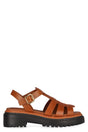 PRADA Women’s Adjustable Ankle Strap Leather Sandals