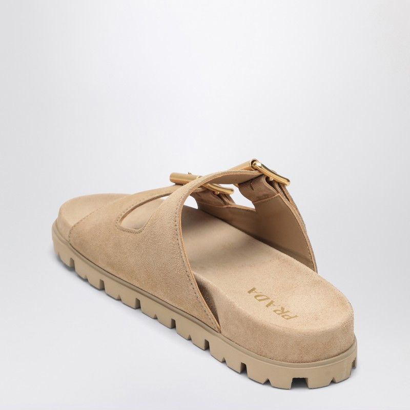 PRADA Suede Sandal Slider