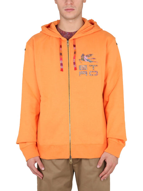 ETRO Men's Mini Zip Hoodie Sweatshirt