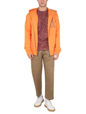 ETRO Men's Mini Zip Hoodie Sweatshirt