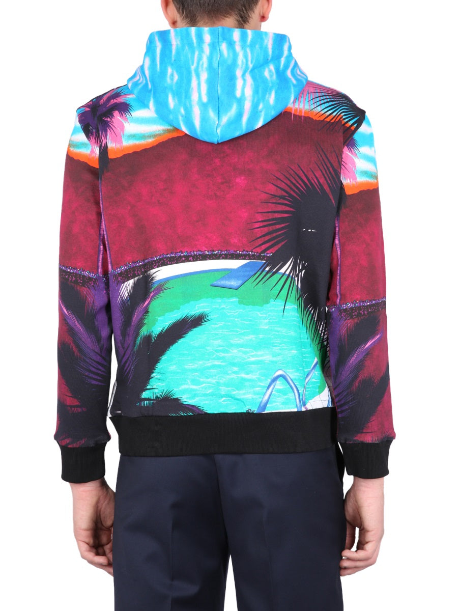 ETRO California Print Hooded Sweatshirt for Men - SS23 Collection