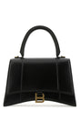 BALENCIAGA Medium Hourglass Handbag - Chic Black Leather Design