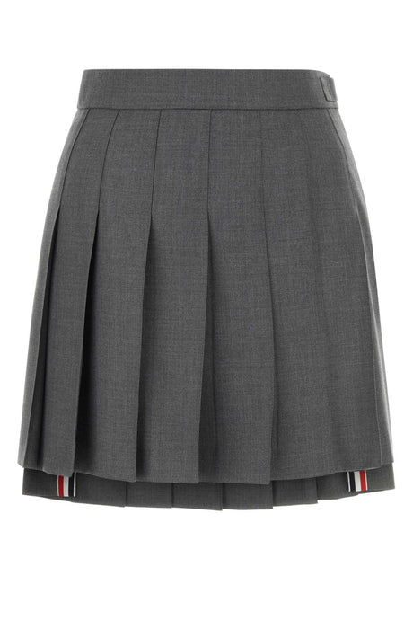 THOM BROWNE Chic Wool Mini Skirt for Women