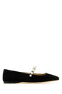 JIMMY CHOO Suede Ade Mini Ballerinas