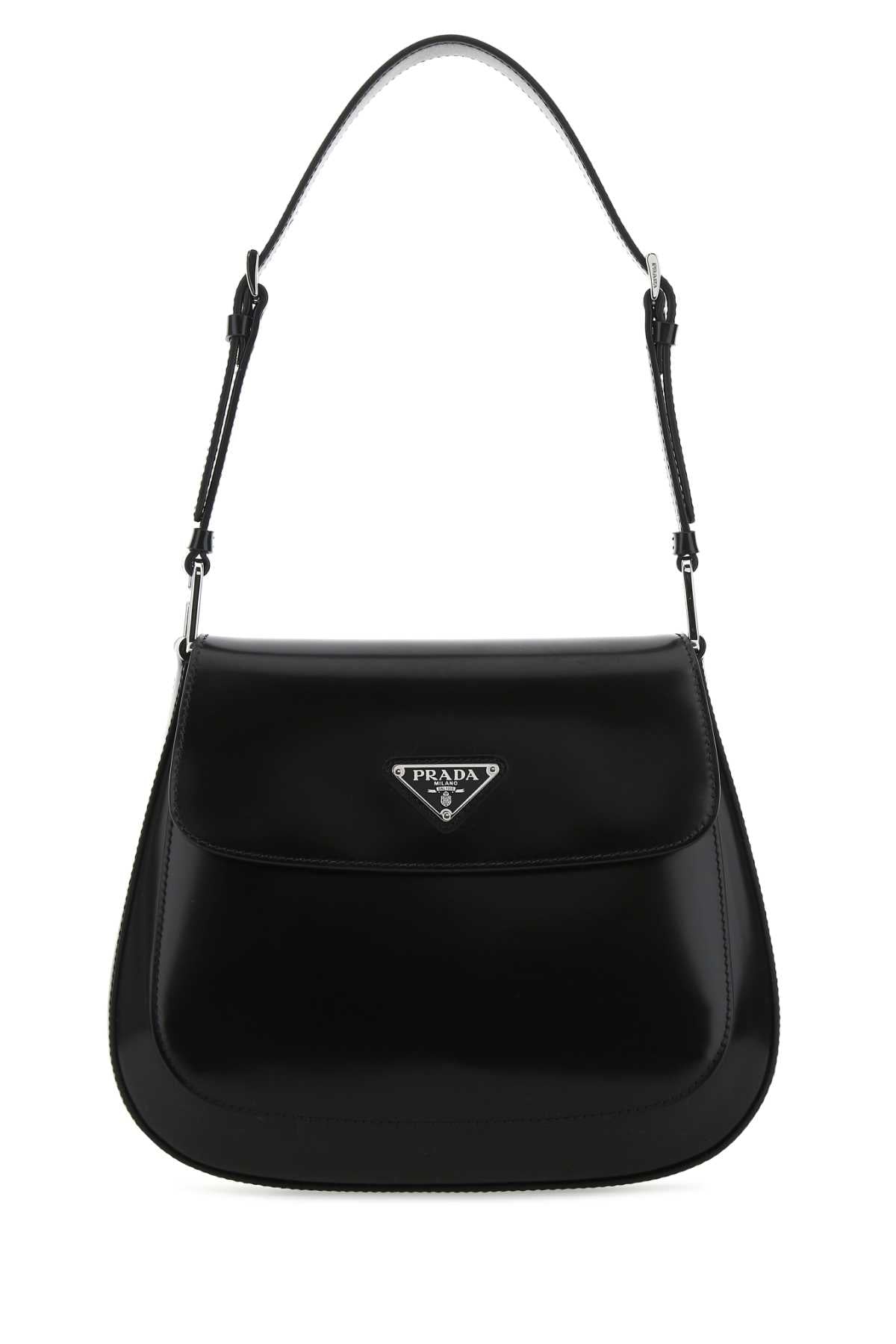 PRADA Mini Black Leather Cleo Shoulder Handbag