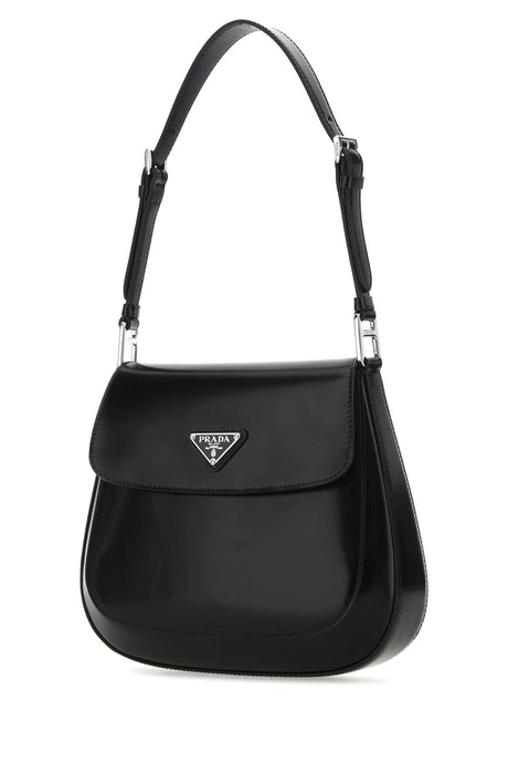 PRADA Mini Black Leather Cleo Shoulder Handbag