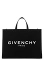 GIVENCHY Medium Black Canvas Shopping Handbag