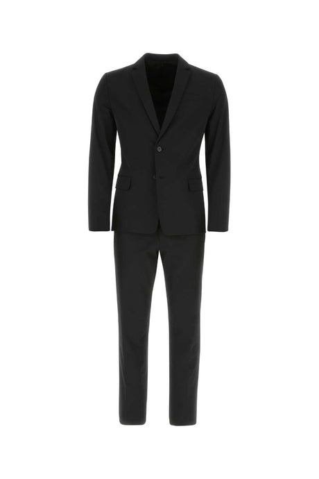 PRADA Black Stretch Polyester Suit