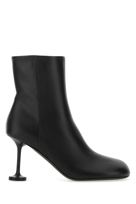 BALENCIAGA Leather Lady Ankle Boots with 9 cm Heel