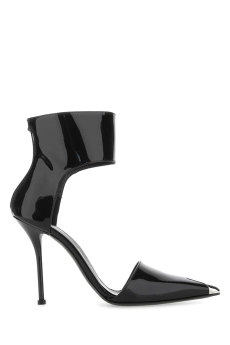 ALEXANDER MCQUEEN Elegant Leather Pumps with 11 cm Heel Height