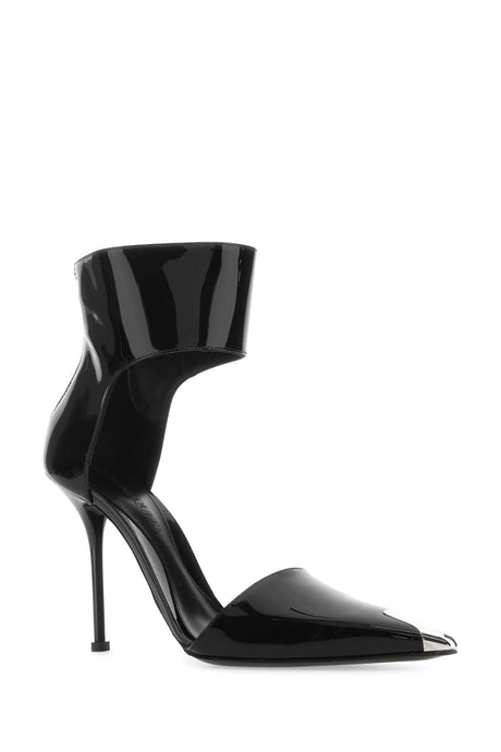 ALEXANDER MCQUEEN Elegant Leather Pumps with 11 cm Heel Height