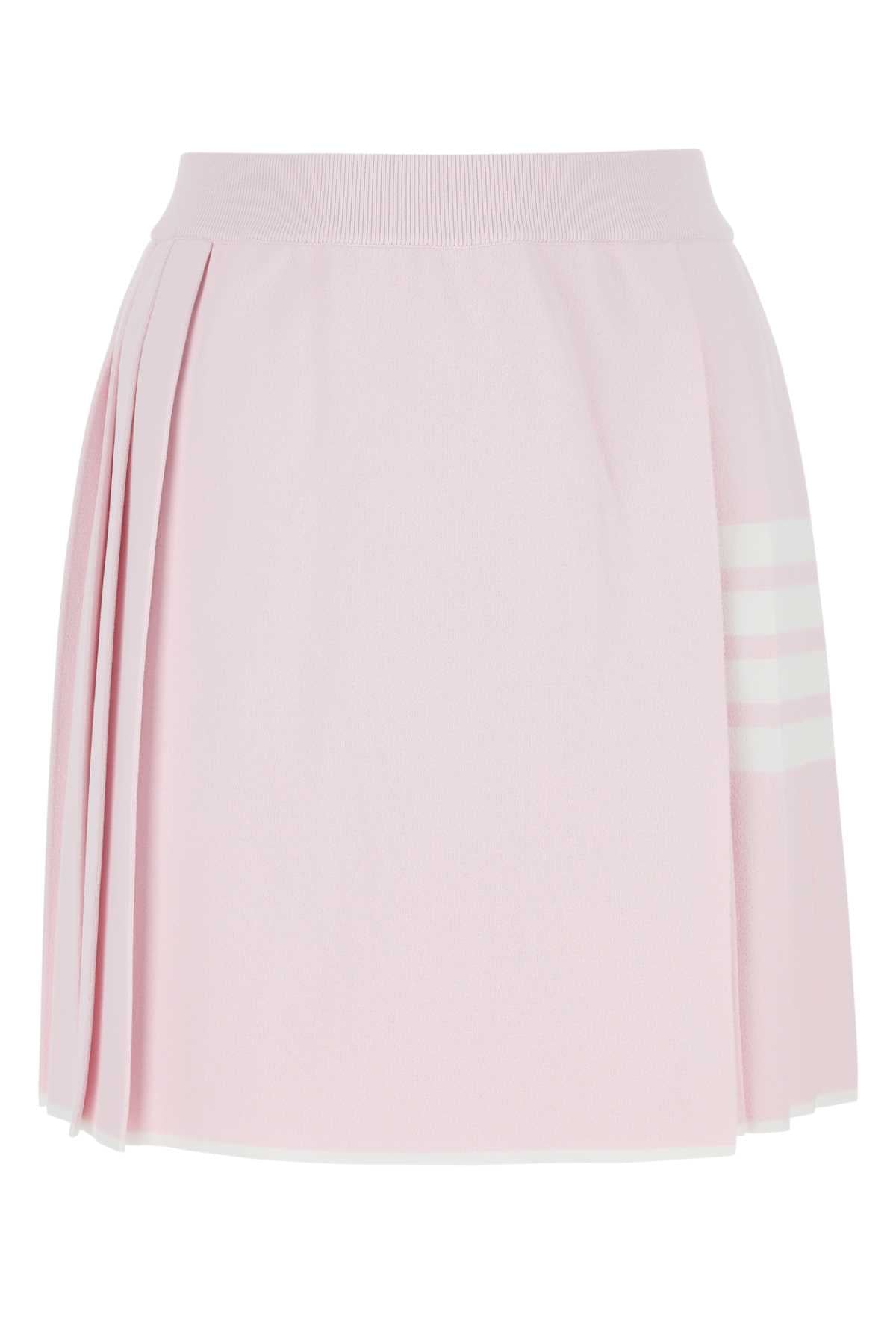 THOM BROWNE Chic Viscose Blend Mini Skirt for Women